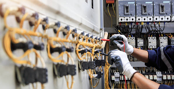 Professional Electrician technician working in Columbia City, IN